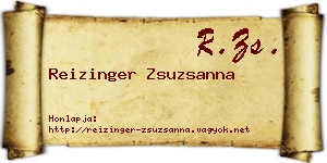 Reizinger Zsuzsanna névjegykártya
